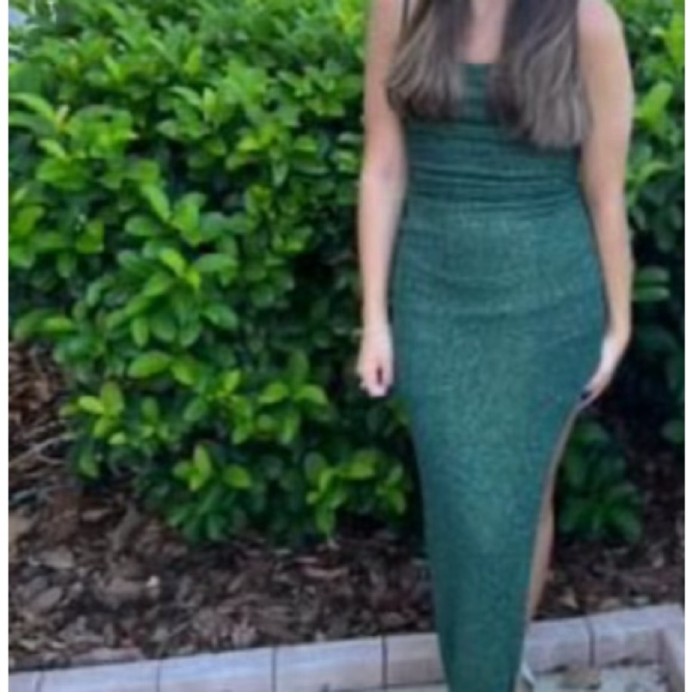 Green formal dress